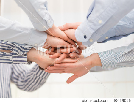 Group of business people enjoying the success. 30669096