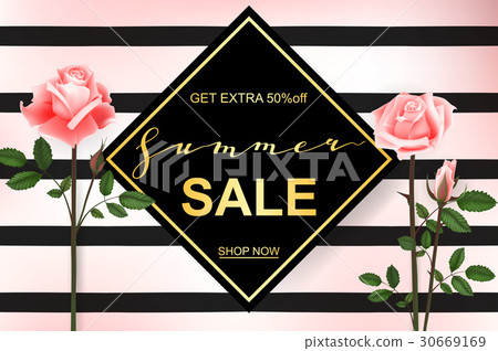 Advertisement about the spring sale on defocused 30669169