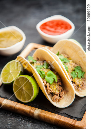 Mexican tacos with beef Mexican tacos with beef 30669409