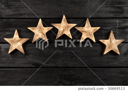 Five stars on dark background 30669513