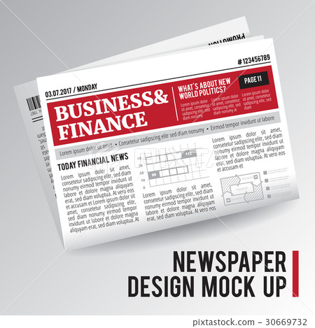 Realistic Economic Newspaper 30669732