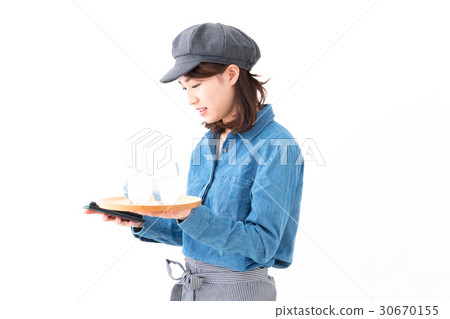 咖啡廳·員工·智能手機 30670155