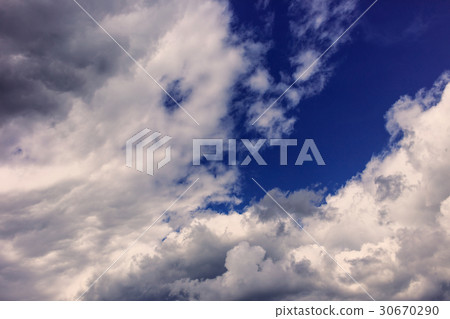 blue sky with clouds close-up blue sky with clouds close-up 30670290