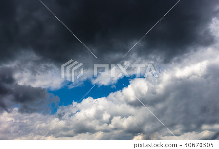 blue sky with clouds close-up blue sky with clouds close-up 30670305