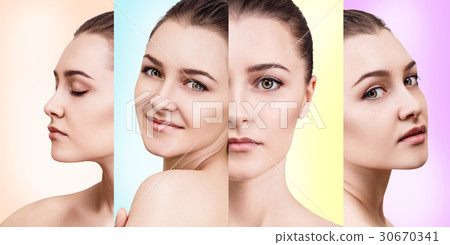 Collage of beautiful woman. Collage of beautiful woman. 30670341