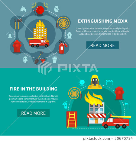 Firefighting Banners Set 30670754