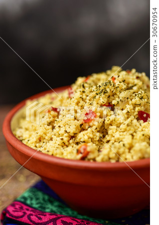 tabbouleh, typical levantine arab salad 30670954