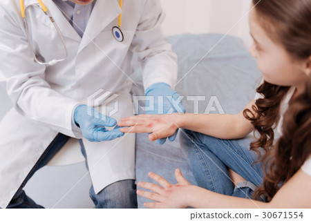 Adorable girl having some strange spots 30671554