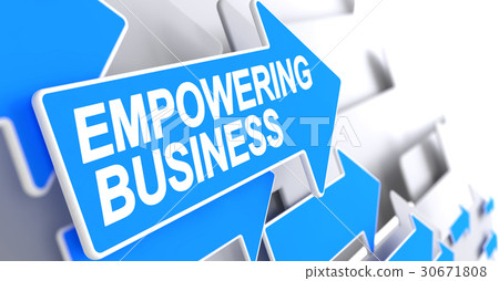 Empowering Business - Message on the Blue Pointer 30671808