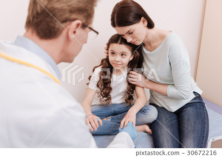 Protective emotional mother scared for her child Protective emotional mother scared for her child 30672216