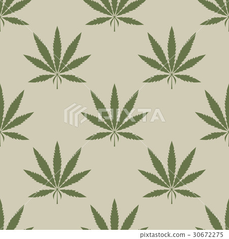 Cannabis leaf seamless background 30672275