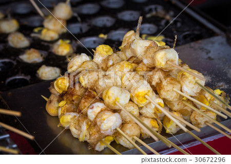 煎鳥蛋 鵪鶉蛋 蛋 夜市小吃 30672296