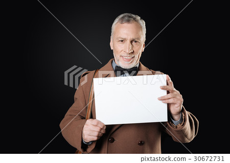 Positive kind man posing on camera 30672731