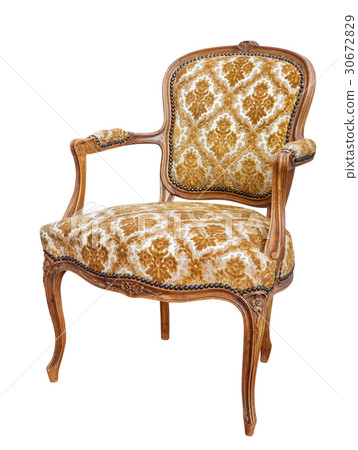 Vintage chair. Isolated on white  30672829
