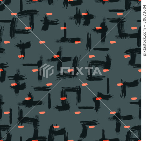 Brush stroke artistic seamless pattern Brush stroke artistic seamless pattern 30673604