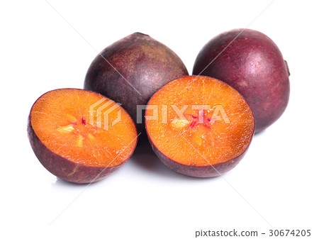 Flacourtia fruit isolated on white background 30674205