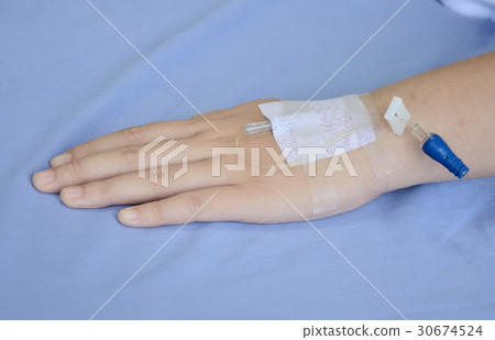 saline solution   view with patient in background 30674524