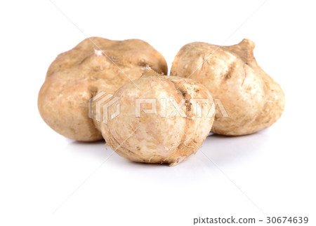 Jicamas on white background 30674639