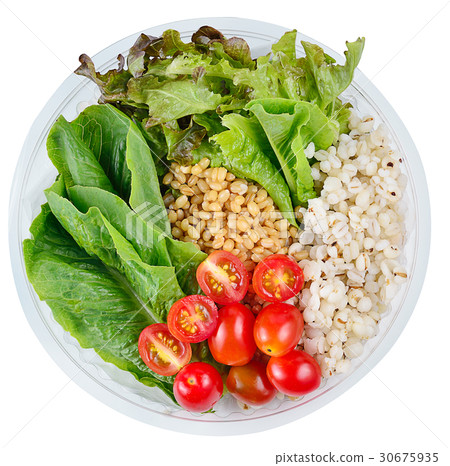 millet grains ,barley,lettuce leaves millet grains ,barley,lettuce leaves 30675935