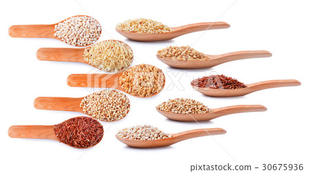 rice grains;Sorghum rice ;Boiled brown rice;wheat 30675936