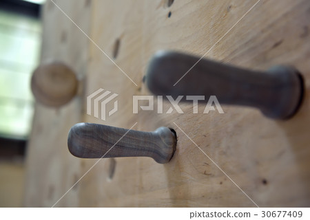 Wooden climbing fingerboard 30677409
