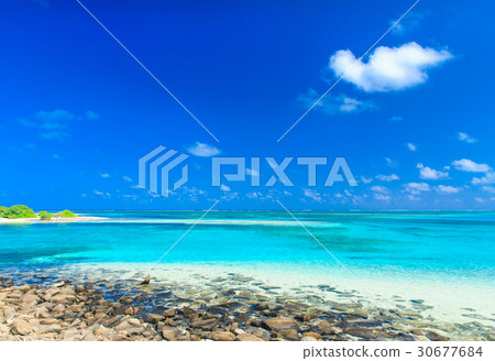 tropical beach in Maldives 30677684