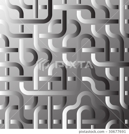 Pipeline grid. Abstract geometric design of tubes Pipeline grid. Abstract geometric design of tubes 30677691