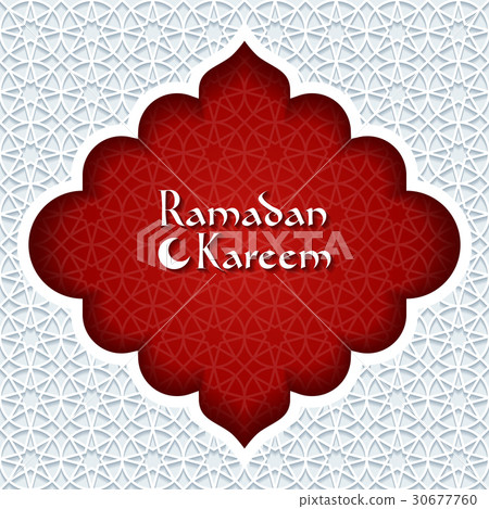 Ramadan Kareem greeting card. Ramadan Kareem greeting card. 30677760