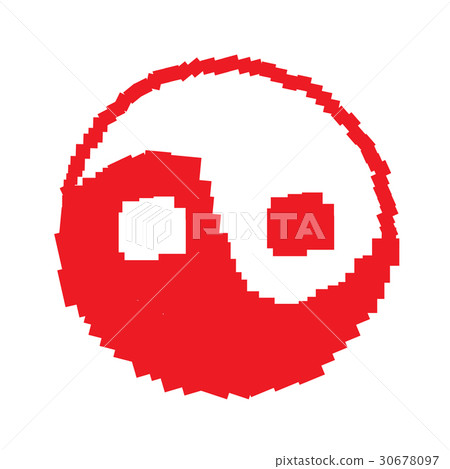 Isolated abstract symbol Isolated abstract symbol 30678097