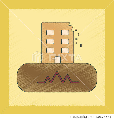 flat shading style icon natural disaster 30678374