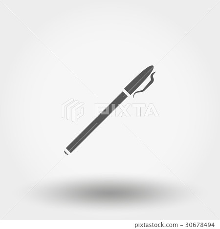 Pen. Flat design. Pen. Flat design. 30678494