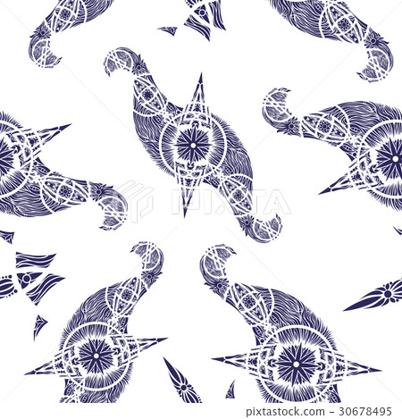 Abstract oriental pattern Abstract oriental pattern 30678495