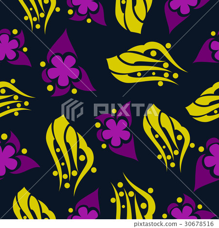 floral abstract pattern floral abstract pattern 30678516