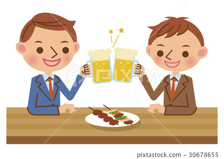 A toast with a colleague A toast with a colleague 30678655