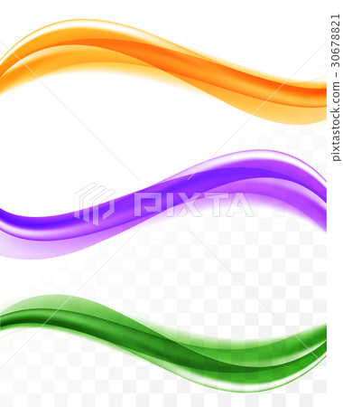 Abstract soft elegant waves set 30678821