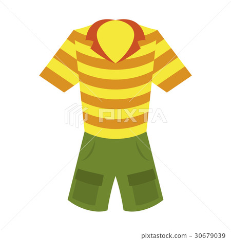 Icon in flat design fashion clothes Shorts and 30679039