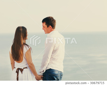 Young happy couple in love in summer day 30679715