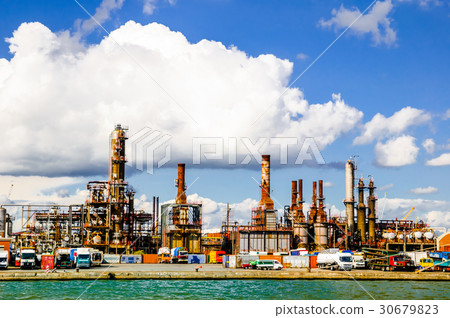 Refinery in the port of Antwerp 30679823