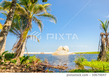 Paradise Lagoon in National Park Tayrona 30679847