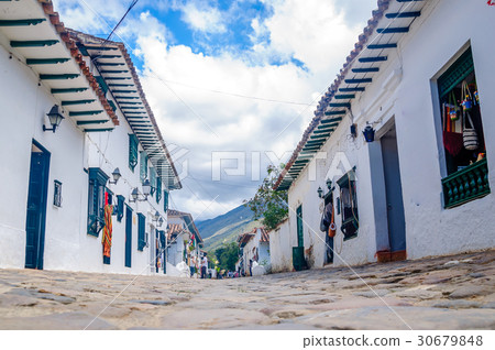 Colonial buildings in Villa de Leyva in Colombia Colonial buildings in Villa de Leyva in Colombia 30679848