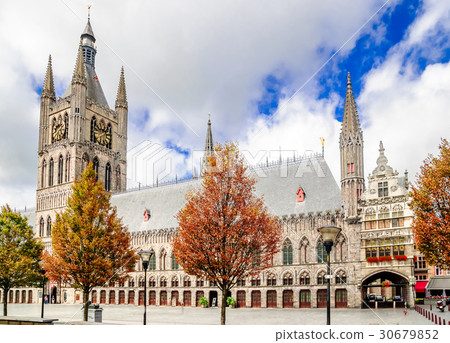 View on Lakenhal building in Ypres - Belgium View on Lakenhal building in Ypres - Belgium 30679852