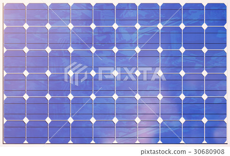 3D illustration solar panels on sky background 3D illustration solar panels on sky background 30680908