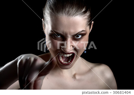 angry beautiful woman angry beautiful woman 30681404