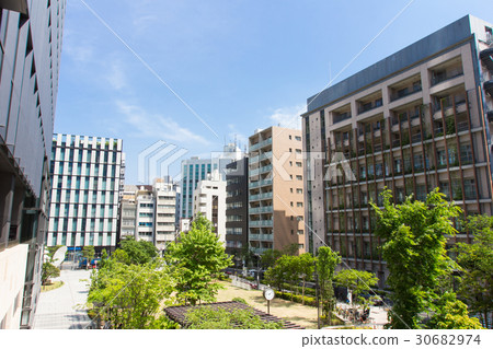 淡路公園和神田的街道 淡路公園和神田的街道 30682974