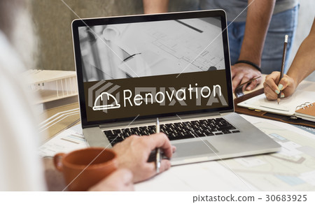 Architecture Renovation Style Design Graphic 30683925