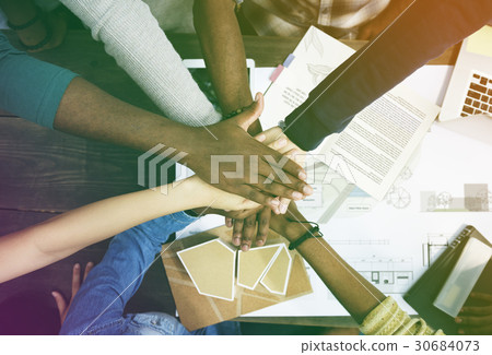 Photo Gradient Style with Friends People Group Teamwork Diversity Photo Gradient Style with Friends People Group Teamwork Diversity 30684073