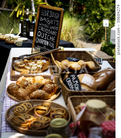 Various Fresh Baked Bakery Bread Products Various Fresh Baked Bakery Bread Products 30684274