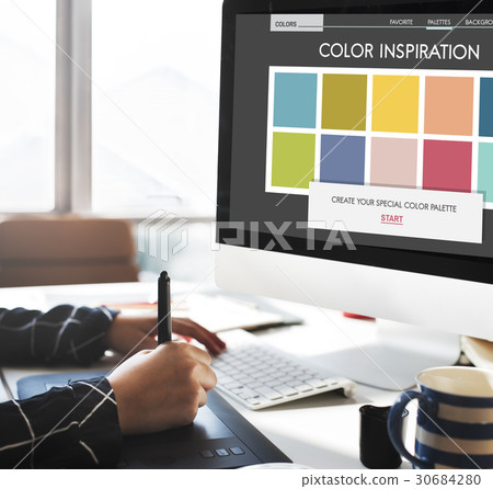 Colour Shade Design Colourful Palette Concept Colour Shade Design Colourful Palette Concept 30684280