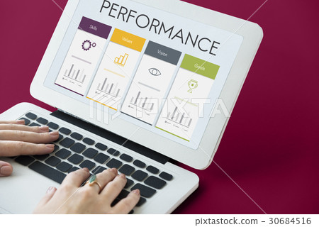 Development Success Performance Graphic Word Icon Development Success Performance Graphic Word Icon 30684516