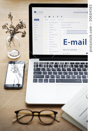 Online Message Communication Connection Concept 30684565